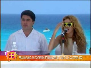 Paulina Rubio nombrada embajadora de Turismo