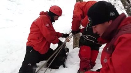 Uludağ'da Uçuruma Yuvarlanarak Ölen Dağcının Cenazesini Çıkarma Çalışmaları