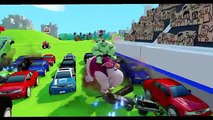 Superhero SPIDERMAN   HULK SMASH PARTY CARS ! Superheroes Kids Videos Compilation