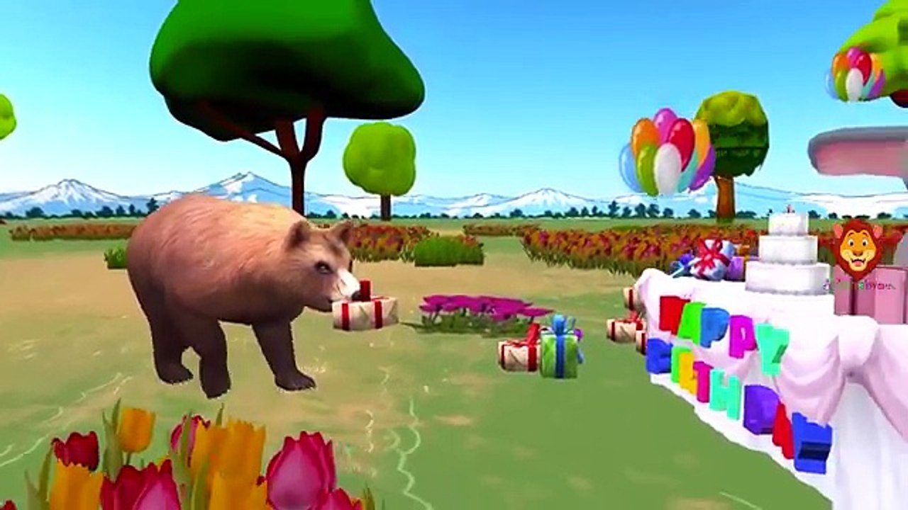 Dinosaurs Elephant Vs Gorilla Lion Short Movies For Kids | Lion Tiger Dinosaurs Finger Family Songs