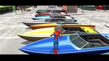 SPIDERMAN and HULK Epic Boat Party Nursery Rhymes Superhero Fun Movie - Animated Songs