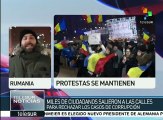 Con protestas rumanos envían mensaje de fuerza al gobierno