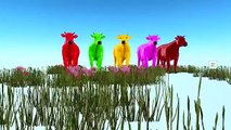 Cow 3D Colourful Colour Song For Children Rhymes | Rat Colours Animated Nursery Rhymes