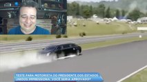 Apresentador da Record confunde gameplay de Forza 6 com teste para motorista de Trump.