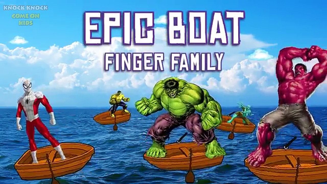 Spaderman & Hulk COLORS EPIC BOAT PARTY - Nursery Rhymes Adnimated Songs