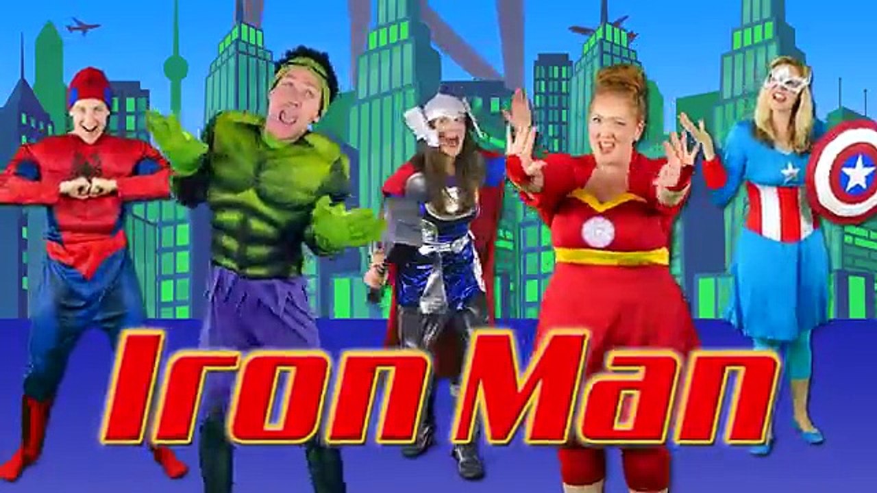 Superheroes Finger Family Song - Superman, Batman, Spiderman, Hulk & more!