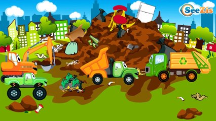 The Red Fire Truck with The Police Car | Emergency Cars Cartoon for kids | Cars & Trucks Cartoons