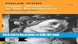 Read Book Pagan Mysteries in the Renaissance Full Online