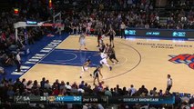 Kawhi Leonard drives Hard Across the baseline and throws it down  |Spurs vs Knicks |Feb 12, 2017