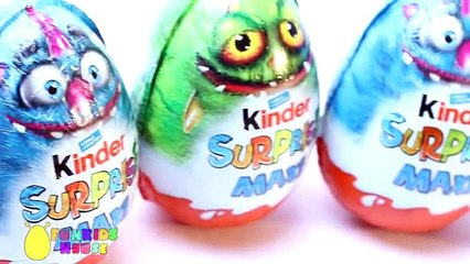 Giant Kinder Surprise Maxi Monster Egg Opening