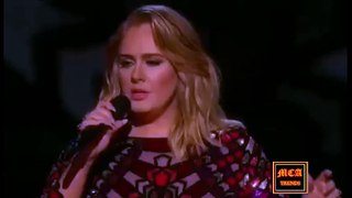 Adele performing hello at the 2017 GRAMMYS