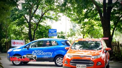 Manny sits in the Top Gear Academy