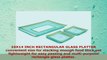 GAC Tempered Glass Tray Rectangular Glass Platter Break and Chip Resistant  Oven Safe  9f6facaf