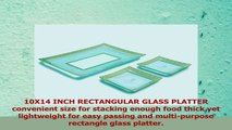 GAC Tempered Glass Tray Rectangular Glass Platter Break and Chip Resistant  Oven Safe  9f6facaf