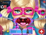Barbie Games - Супер Барби у ЛОР-врача- Super Barbie Sister Throat Doctor - Video game for children
