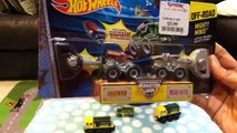 Toy Trucks - Mighty Minis Monster Trucks - Hot Wheels Monster Jam Unboxing Toy Cars FamilyToyReview