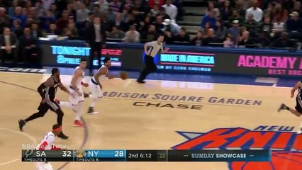 Kristaps Porzingis 16 points, 4 Blocks Highlights vs  the Spurs   Spurs vs Knicks   Feb 12, 2017