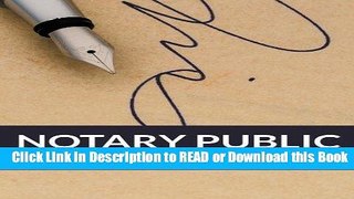 PDF [FREE] DOWNLOAD Notary Public Book Read Online