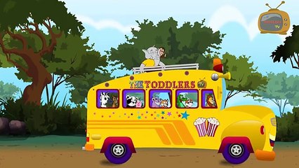 Wheels On The Bus - Kindergarten Nursery Rhyme Kids Song For Children In Preschool