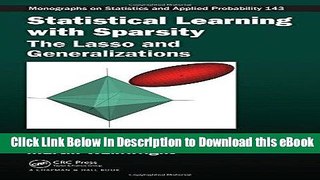 EPUB Download Statistical Learning with Sparsity: The Lasso and Generalizations (Chapman