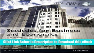 [Read Book] Statistics for Business and Economics Kindle