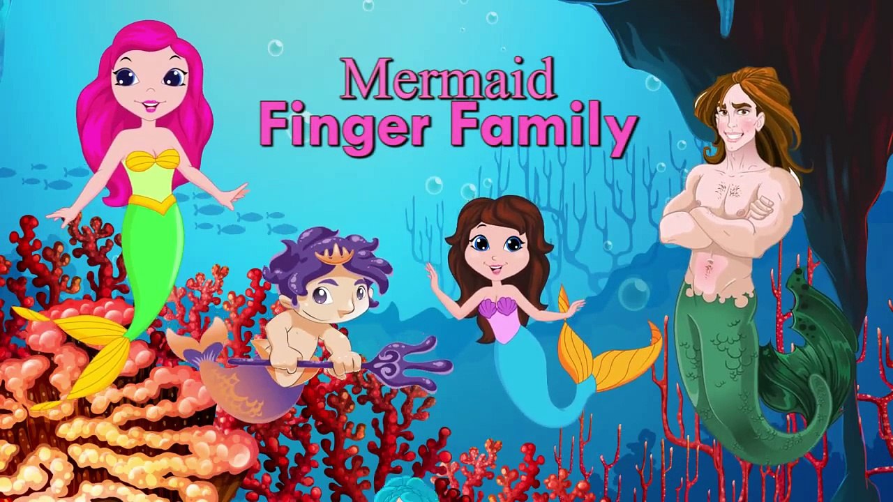 Finger Family Little Mermaid Finger Family Nursery Rhyme | Daddy Finger Song