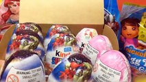 48 Kinder Surprise Eggs Disney Princess Eggs Marvel Superheroes Eggs Spiderman Eggs Little Mermaid
