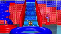 Water Slide 3D For Kids | Surprise Eggs Learn Colors Balls Indoor Playground Family Fun Play Center