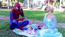 Spiderman vs Venom vs Batman vs joker vs Frozen Elsa Fun Superhero Battle In Real Life! Movie