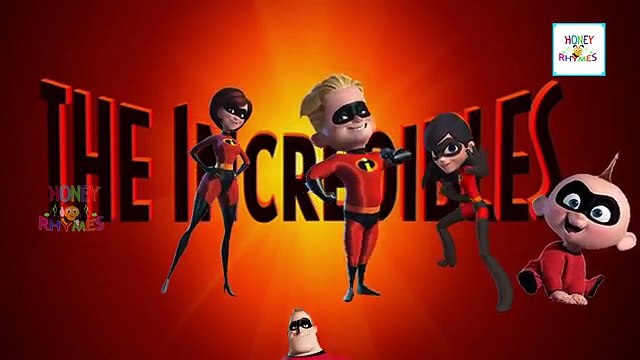 Finger Family (THE INCREDIBLES) Nursery Rhymes | Cartoon Animation Songs For Children and Babies