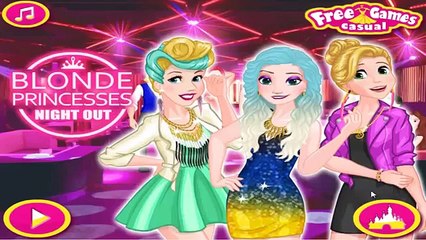 Blonde Princesses Night Out - Disney Princess Video Games For Girls