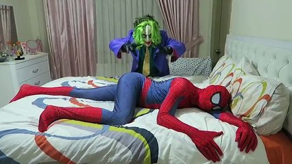SPIDERMAN VS JOKER l Farting and Sleeping - SuperHero in Real Life
