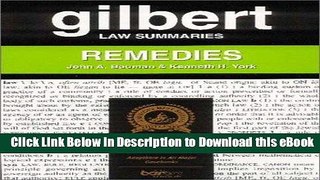 DOWNLOAD Gilbert Law Summaries: Remedies Mobi