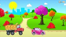 The Fire Truck and Racing Cars - Fire in the Park - Car Cartoons for Children. Episode 53