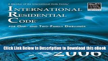 [Read Book] 2006 International Residential Code (International Code Council Series) Mobi