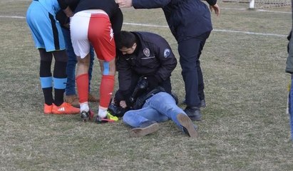 Kırmızı kartın ardından saha karıştı