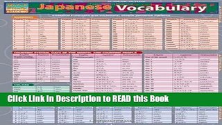 Read Book Japanese Vocabulary (Quickstudy: Academic) Full eBook