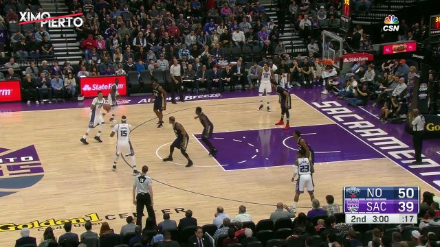 Buddy Hield Ejected For Brutal Nutshot On DeMarcus Cousins Pelicans vs Kings February 12, 2017