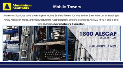 Scaffold Installation | Aluminium Scaffolds