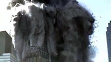 North Tower and volcano exploding