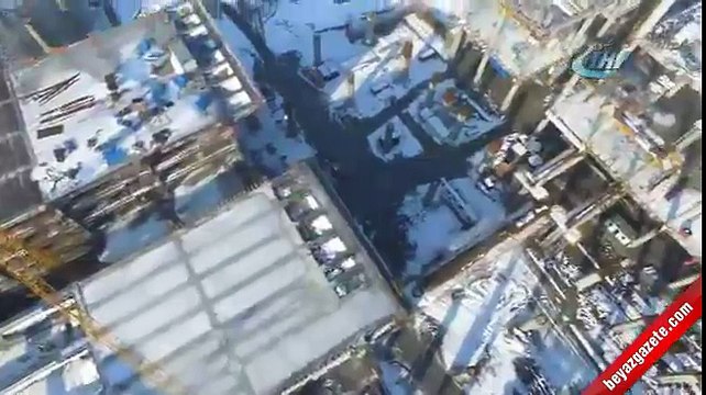 3. havalimanında çalışmalar kar kış demeden sürüyor