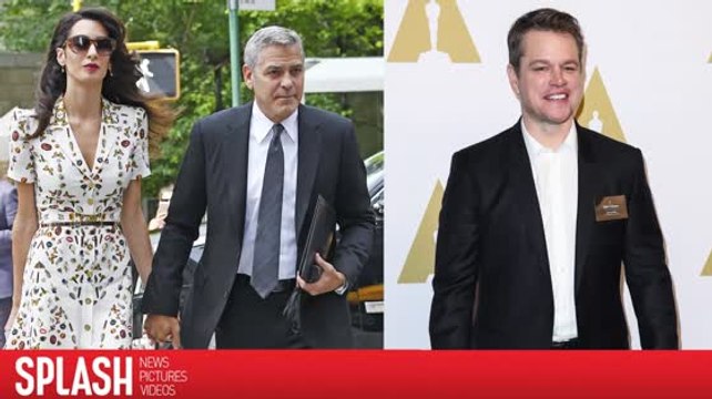Matt Damon conmocionado con las noticias de bebé de Clooney