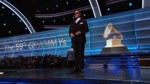 John Travolta Tried to Make Lots of Jokes at Grammys 2017 (Video)