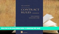 PDF [DOWNLOAD] Contract Rules: Decoding English Law FOR IPAD