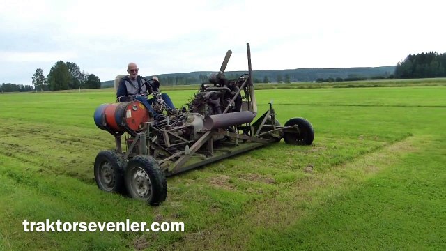 Ev yapımı çayır biçme makinesi