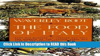 Read Book The Food of Italy Full eBook