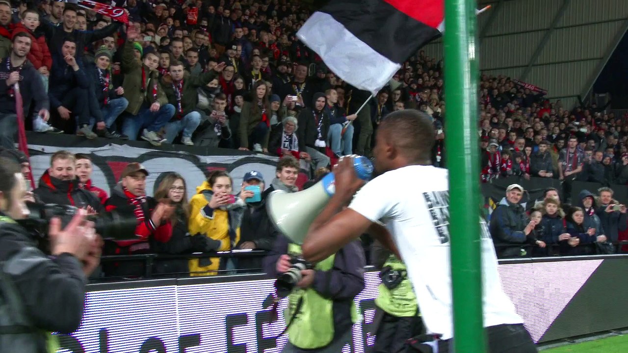 Le clapping après la victoire face à Lyon