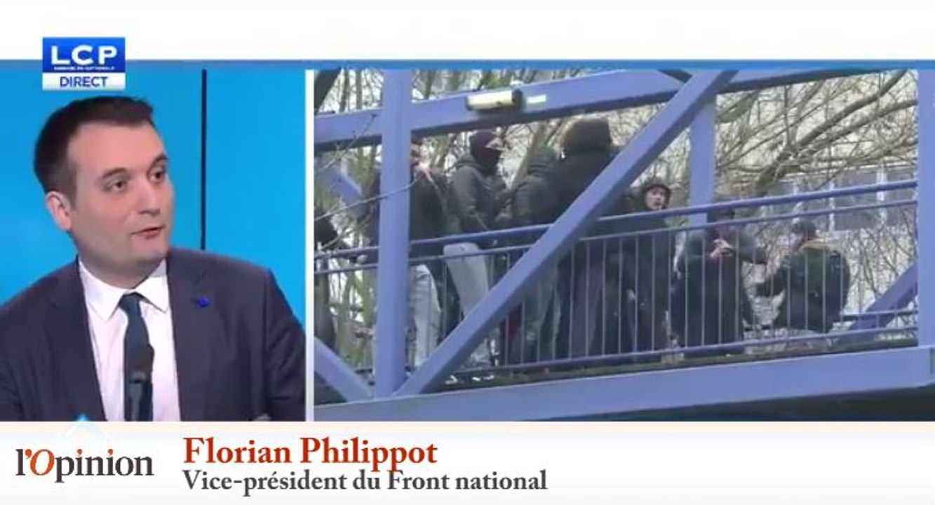 Florian Philippot : «On voit des bandes de racailles qui saccagent, qui brûlent et qui violentent»