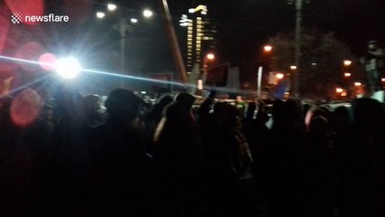 Thousands protest in Bucharest to demand a new government