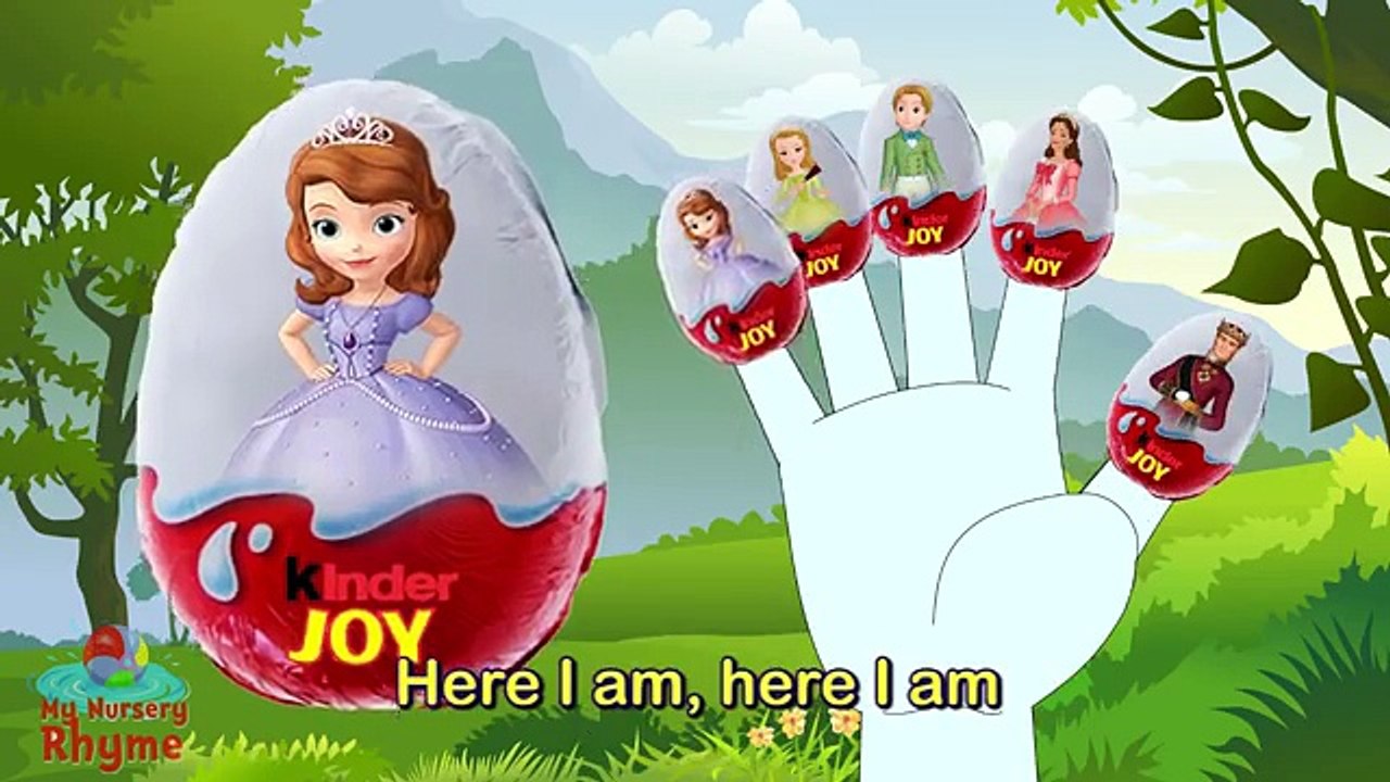 Kinder Joy SOFIA Finger Family Cartoon Animation Nursery Rhyme